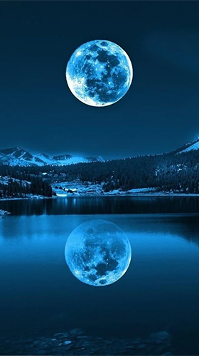 Screenshots of the live wallpaper The Moon paradise for Android phone or tablet.