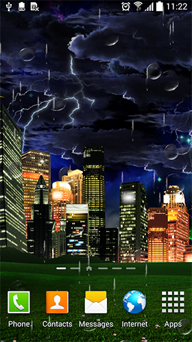 Screenshots of the live wallpaper Thunderstorm by BlackBird Wallpapers for Android phone or tablet.