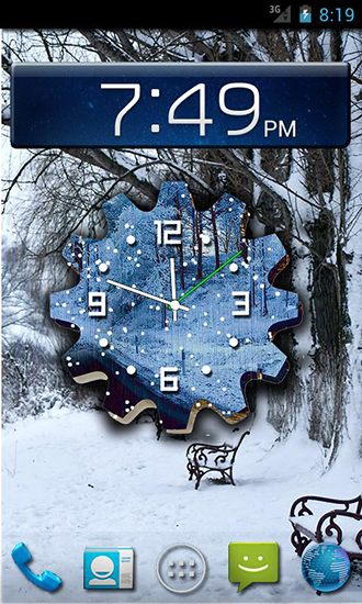 Winter snow clock apk - free download.