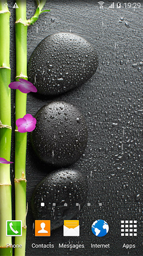 Screenshots of the live wallpaper Zen garden by BlackBird Wallpapers for Android phone or tablet.