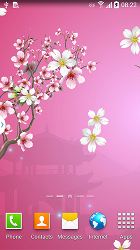 Full version of Android apk livewallpaper Abstract sakura for tablet and phone.