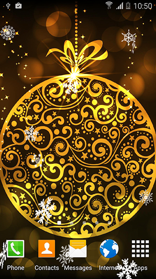 Screenshots of the live wallpaper Abstract: Christmas for Android phone or tablet.