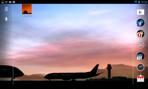 Screenshots of the live wallpaper Airplanes for Android phone or tablet.