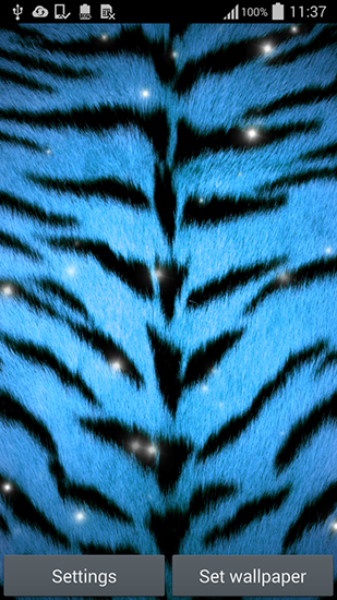 Screenshots of the live wallpaper Animal print for Android phone or tablet.