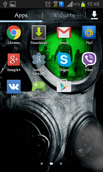 Screenshots of the live wallpaper Army: Gas mask for Android phone or tablet.