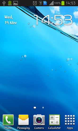 Screenshots of the live wallpaper Asus: My ocean for Android phone or tablet.