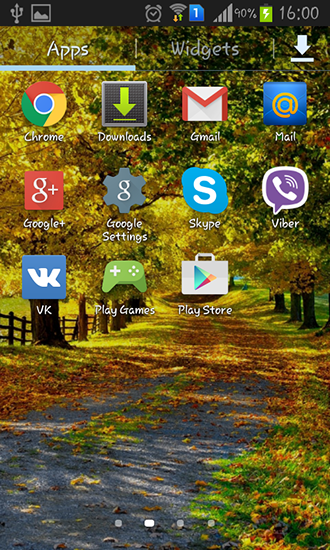 Screenshots of the live wallpaper Autumn by Best wallpapers for Android phone or tablet.