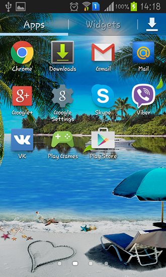 Screenshots of the live wallpaper Beach by Amax lwps for Android phone or tablet.