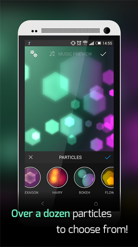 Full version of Android apk livewallpaper Beautiful music visualizer for tablet and phone.