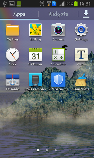 Screenshots of the live wallpaper Beautiful mountains for Android phone or tablet.