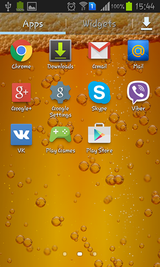 Screenshots of the live wallpaper Beer for Android phone or tablet.