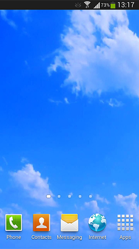 Full version of Android apk livewallpaper Blue sky for tablet and phone.