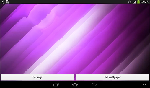 Screenshots of the live wallpaper Blue water for Android phone or tablet.