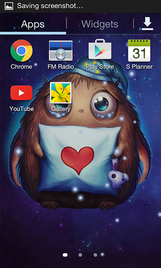 Screenshots of the live wallpaper Booboo for Android phone or tablet.