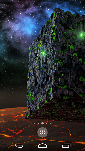 Screenshots of the live wallpaper Borg sci-fi for Android phone or tablet.