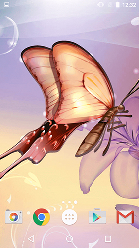Screenshots of the live wallpaper Butterfly by Fun Live Wallpapers for Android phone or tablet.