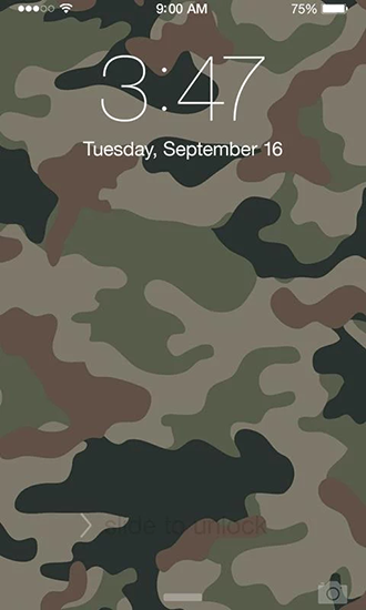 Screenshots of the live wallpaper Camouflage for Android phone or tablet.