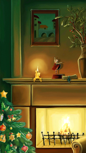 Full version of Android apk livewallpaper Christmas fireplace by Amax LWPS for tablet and phone.