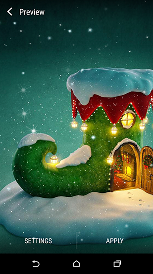 Screenshots of the live wallpaper Christmas 3D by Wallpaper qhd for Android phone or tablet.