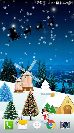 Screenshots of the live wallpaper Christmas by Live wallpaper hd for Android phone or tablet.