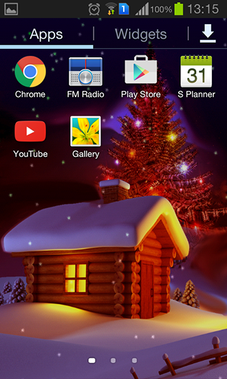 Screenshots of the live wallpaper Christmas HD by Haran for Android phone or tablet.