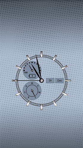 Full version of Android apk livewallpaper Clock: real time for tablet and phone.