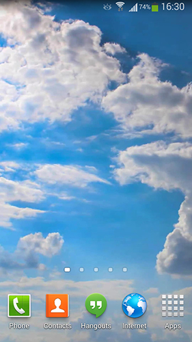 Full version of Android apk livewallpaper Clouds HD 5 for tablet and phone.