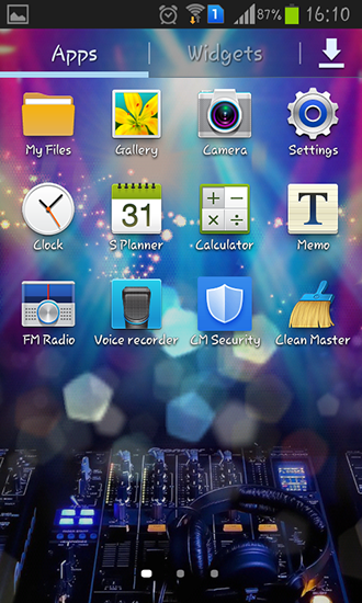 Screenshots of the live wallpaper Colored lights for Android phone or tablet.