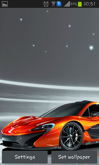 Screenshots of the live wallpaper Cool cars for Android phone or tablet.