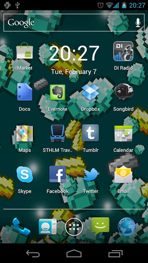 Screenshots of the live wallpaper Craft your for Android phone or tablet.