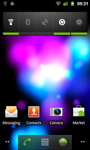 Screenshots of the live wallpaper Crazy colors for Android phone or tablet.