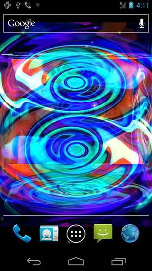 Screenshots of the live wallpaper Crazy trippy for Android phone or tablet.