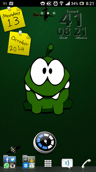 Screenshots of the live wallpaper Cut the rope for Android phone or tablet.