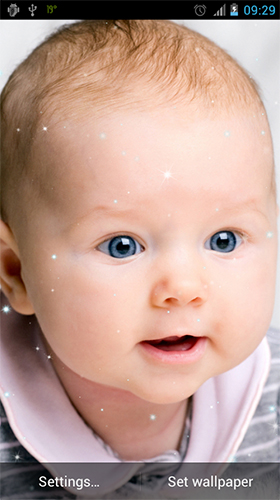 Full version of Android apk livewallpaper Cute baby for tablet and phone.