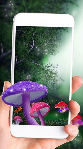 Full version of Android apk livewallpaper Cute mushroom for tablet and phone.