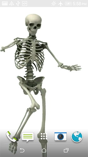 Full version of Android apk livewallpaper Dancing skeleton for tablet and phone.