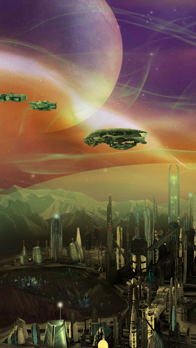 Full version of Android apk livewallpaper Deep Space Colony for tablet and phone.