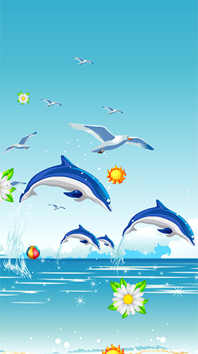 Full version of Android apk livewallpaper Dolphins by Latest Live Wallpapers for tablet and phone.