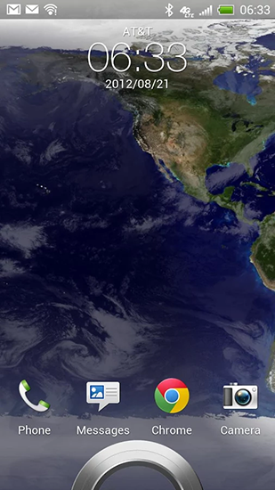 Screenshots of the live wallpaper Earth for Android phone or tablet.