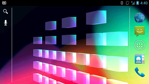 Screenshots of the live wallpaper Equalizer 3D for Android phone or tablet.
