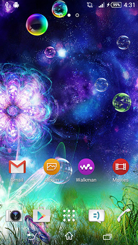 Full version of Android apk livewallpaper Fantasy flowers for tablet and phone.