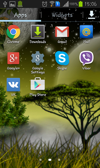 Screenshots of the live wallpaper Fantasy land for Android phone or tablet.