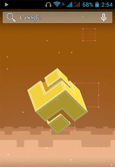 Screenshots of the live wallpaper Fez for Android phone or tablet.