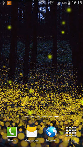 Full version of Android apk livewallpaper Fireflies by Phoenix Live Wallpapers for tablet and phone.