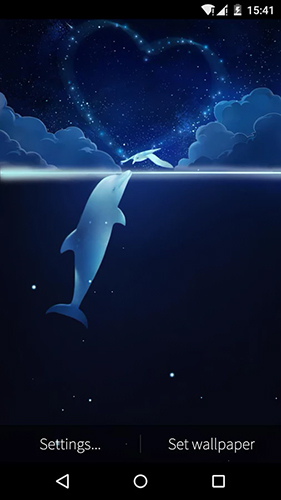 Full version of Android apk livewallpaper Fish&Bird love for tablet and phone.