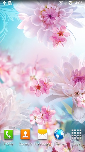 Screenshots of the live wallpaper Flowers by Live wallpapers 3D for Android phone or tablet.