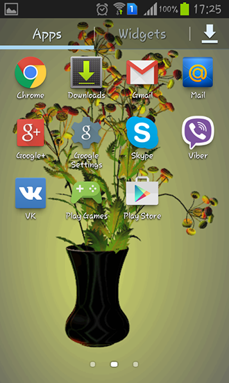 Screenshots of the live wallpaper Flowers by Memory lane for Android phone or tablet.