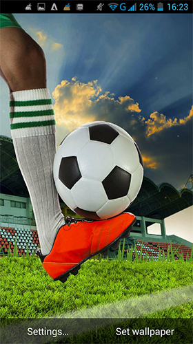 Full version of Android apk livewallpaper Football by LWP World for tablet and phone.