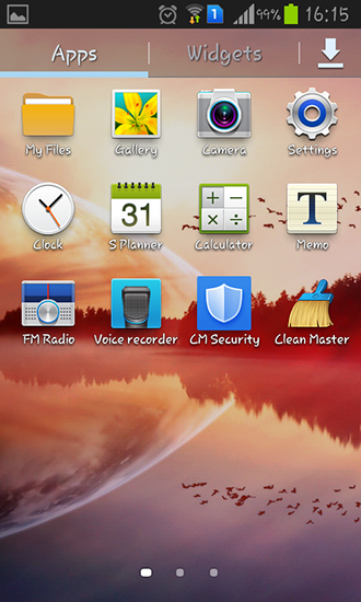 Screenshots of the live wallpaper Gionee for Android phone or tablet.
