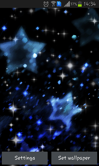 Screenshots of the live wallpaper Glitter for Android phone or tablet.